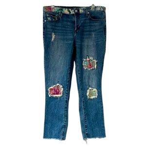 GAP Cropped Distressed Jeans